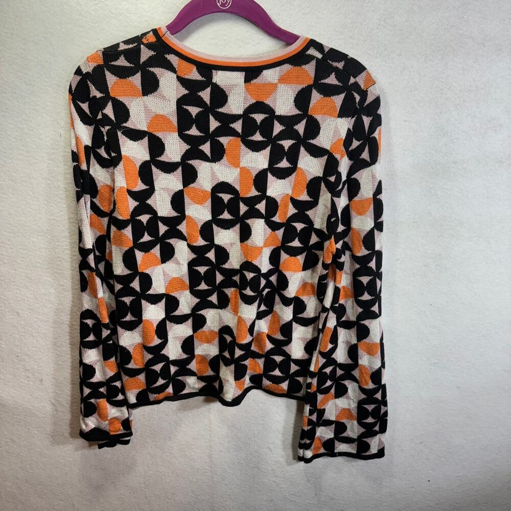 Fate Geometric Pattern Sweater Pullover 100% Visc… - image 2